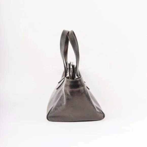 Alaïa Black Pebbled Leather Tote - Picture 2 of 9